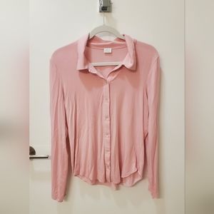 Aritzia Wilfred Pink Moscato Longsleeve s. L